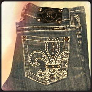 Embellished bootcut jeans